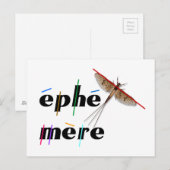 Carte Postale éphémère instantané (Devant / Derrière)