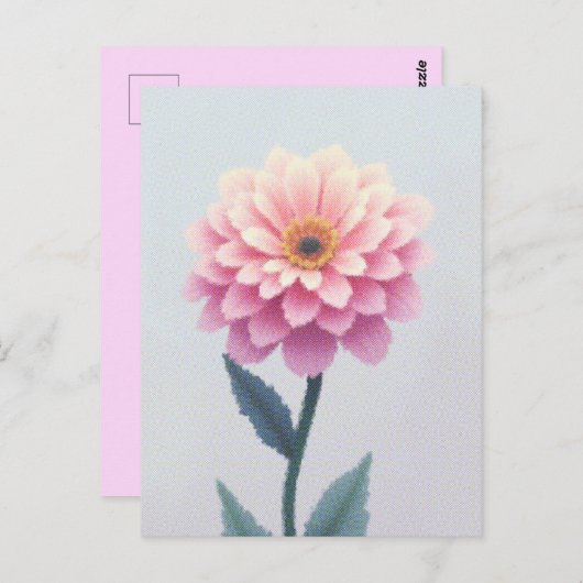 Carte Postale Ephémère Pétal (Devant / Derrière)