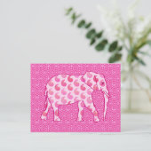 Carte Postale Ephène de mer - rose glacé et fuchsia (Debout devant)