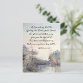 Carte Postale Éphésiens 1:17 Esprit de sagesse et de révélation (Debout devant)