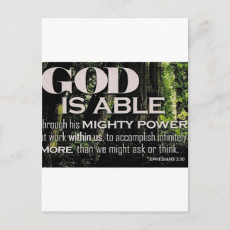 Carte Postale Éphésiens 3:20