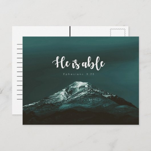 Carte Postale Éphésiens 3:20 - Il est capable (Devant / Derrière)