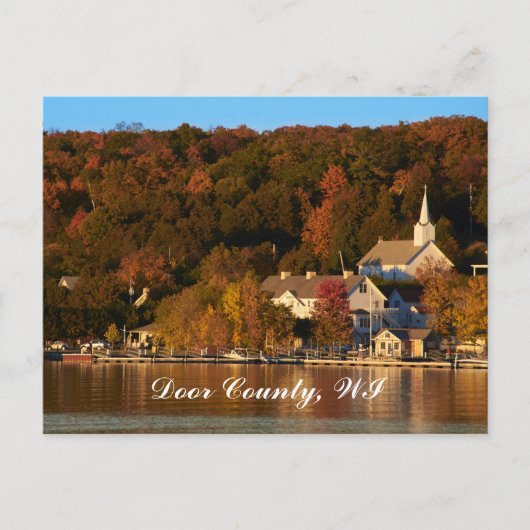 Carte Postale Ephraïm, Wisconsin au coucher du soleil (Devant)