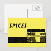 Carte Postale Épices (Devant / Derrière)