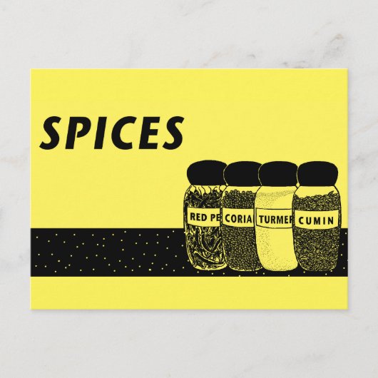 Carte Postale Épices (Devant)