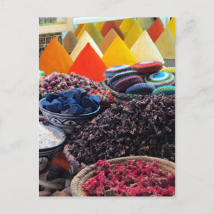Carte Postale épices du marché