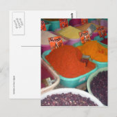 Carte Postale épices égyptiennes (Devant / Derrière)