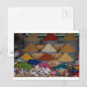 Carte Postale Épices marocaines (Devant / Derrière)