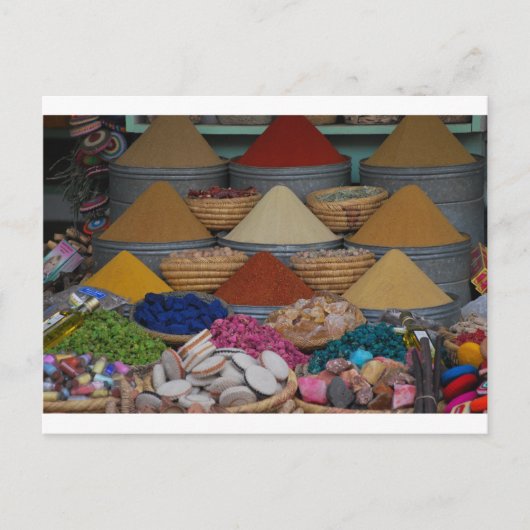 Carte Postale Épices marocaines (Devant)