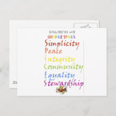 Carte Postale Épices Quaker (Devant / Derrière)