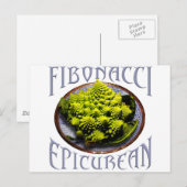 Carte Postale Épicurien de Fibonacci (Devant / Derrière)