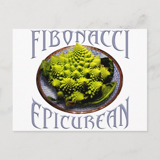 Carte Postale Épicurien de Fibonacci (Devant)