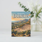 Carte Postale Épidaure Grèce (Debout devant)