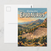Carte Postale Épidaure Grèce (Devant / Derrière)
