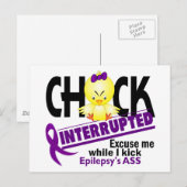 Carte Postale Épilepsie Chick Interrompu 2 (Devant / Derrière)