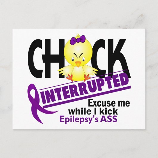 Carte Postale Épilepsie Chick Interrompu 2 (Devant)