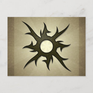 Carte postale Épines Solaires Tribales