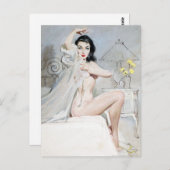 Carte Postale Épingle blanche vers le haut (Devant / Derrière)