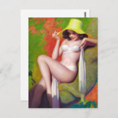 Carte Postale Épingle Casquette jaune vers le haut (Devant / Derrière)