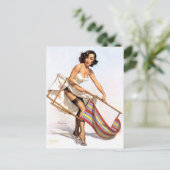 Carte Postale Épingle de chaise de pelouse vers le haut (Debout devant)