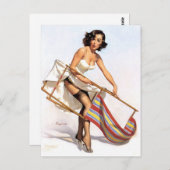 Carte Postale Épingle de chaise de pelouse vers le haut (Devant / Derrière)