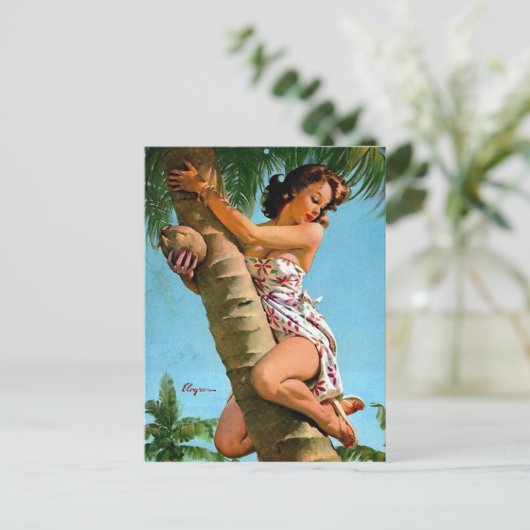 Carte Postale Épingle de coco vers le haut (Debout devant)