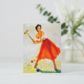 Carte Postale Épingle de croquet mise en beauté (Debout devant)