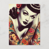 Carte Postale Épingle de glam rétro (Devant)