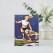 Carte Postale Épingle de navigation (Debout devant)