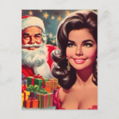 Carte Postale Épingle de Noël vintage (Devant)