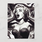 Carte Postale Épingle d'horreur vintage (Devant)