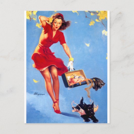 Carte Postale Épingle du jour venteuse (Devant)