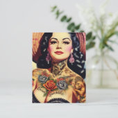 Carte Postale Épingle encastrée vintage (Debout devant)