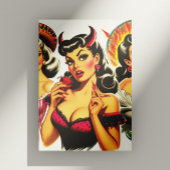 Carte Postale Épingle rétro Devilish