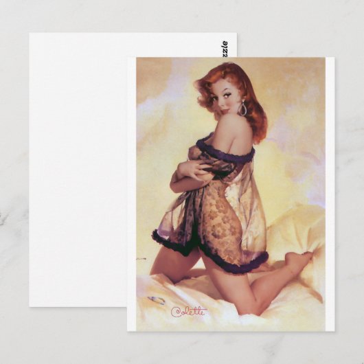 Carte Postale Épingle rouge (Devant / Derrière)