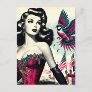 Carte Postale Épingle vintage alternative