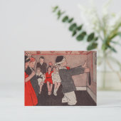 Carte Postale Épingler la queue Âne Vintage Enfants (Debout devant)