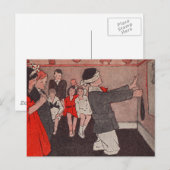 Carte Postale Épingler la queue Âne Vintage Enfants (Devant / Derrière)