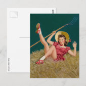 Carte Postale Épinglette de paille (Devant / Derrière)