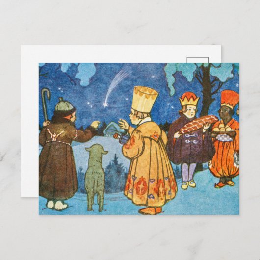 Carte Postale Epiphany Three Kings from the East by Zdenek Guth (Devant / Derrière)