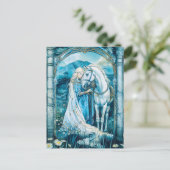 Carte Postale Épona déesse celtique des chevaux (Debout devant)