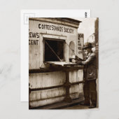 Carte Postale Époque de dépression Un pied de café cent (Devant / Derrière)