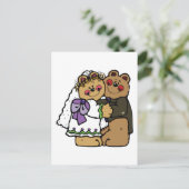 Carte Postale Épouse d'ours et champignon d'ours (Debout devant)