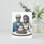 Carte Postale Epouse et la chambre de squelette Mercredi de l'ar (Debout devant)