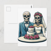 Carte Postale Epouse et la chambre de squelette Mercredi de l'ar (Devant / Derrière)