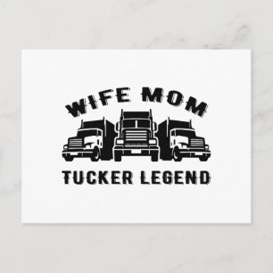 Carte Postale Épouse Maman Camionneuse Légende Citations