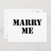 Carte Postale Épouse-moi (Devant / Derrière)