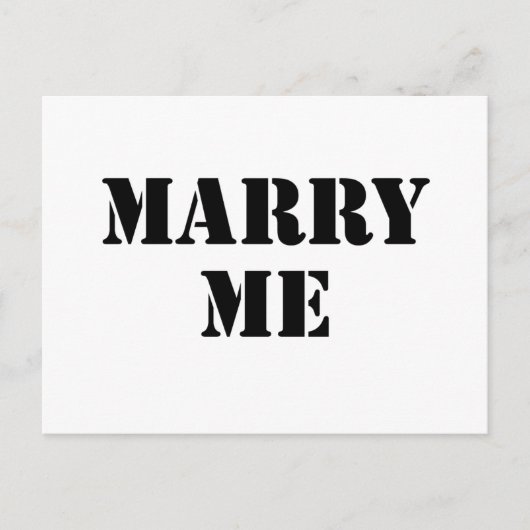Carte Postale Épouse-moi (Devant)