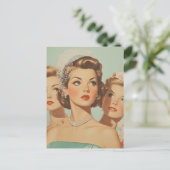 Carte Postale Épouses rétro en style (Debout devant)