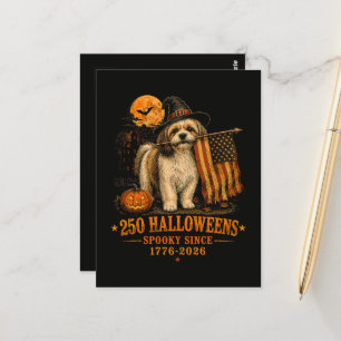 Carte Postale Épouvantable 250 Halloween Shih Tzu Patriotique 17